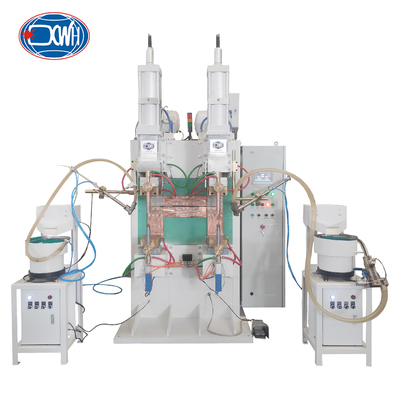سعر جيد Capacitive Discharge Nut Spot Welding Machine With Two Vibratory Bowl Feeder الانترنت