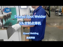 لحام الصفائح الغلفانية مع خمس رؤوس آلة لحام بقعة